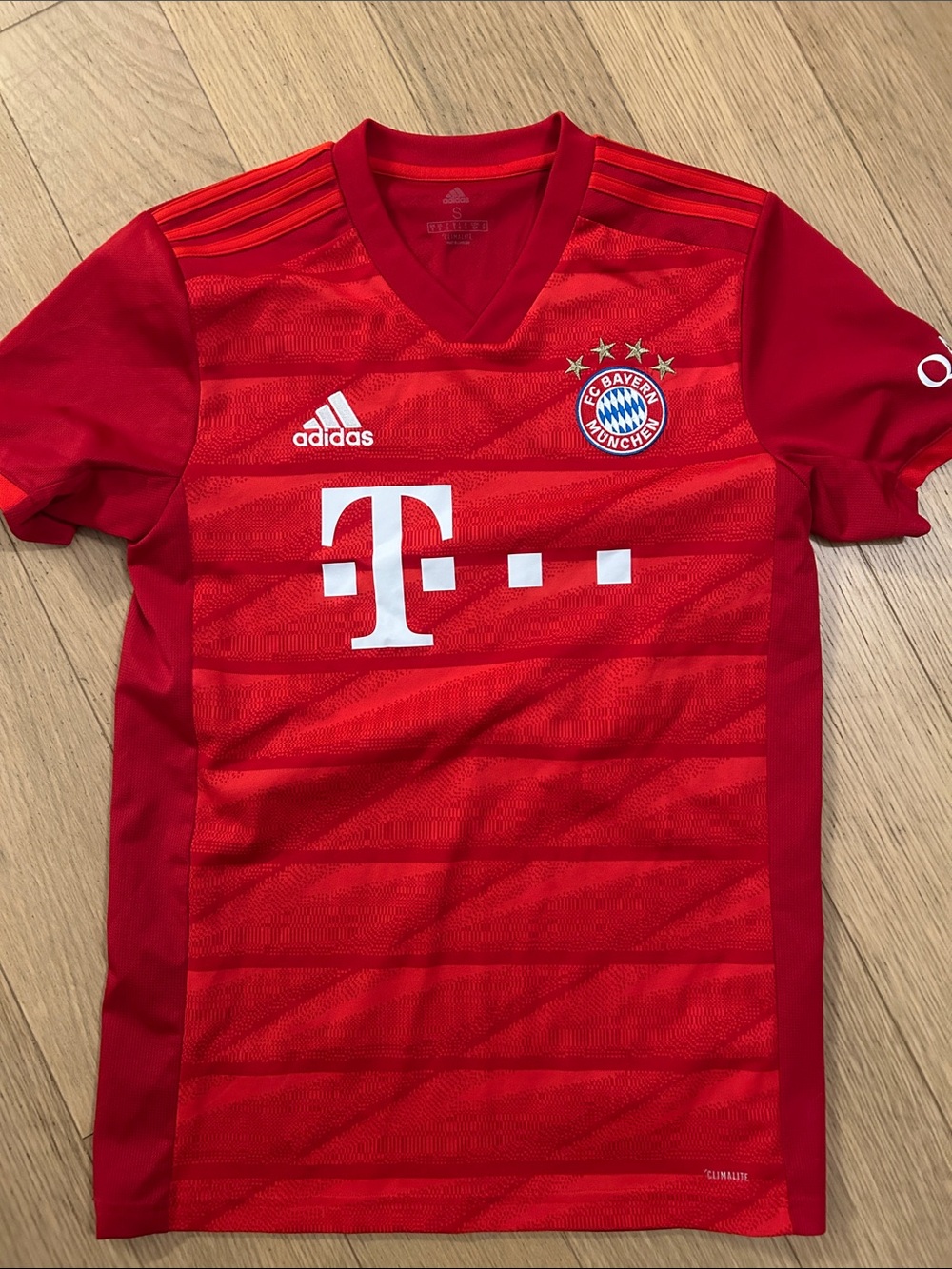 adidas Bayern Munich Red Short-Sleeve Soccer Jersey